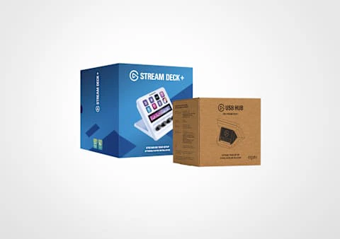 Elgato Stream Deck + ホワイト 本体+USB HUBセット USB Hub | Multiport Adapter for Stream Deck + | Elgato
